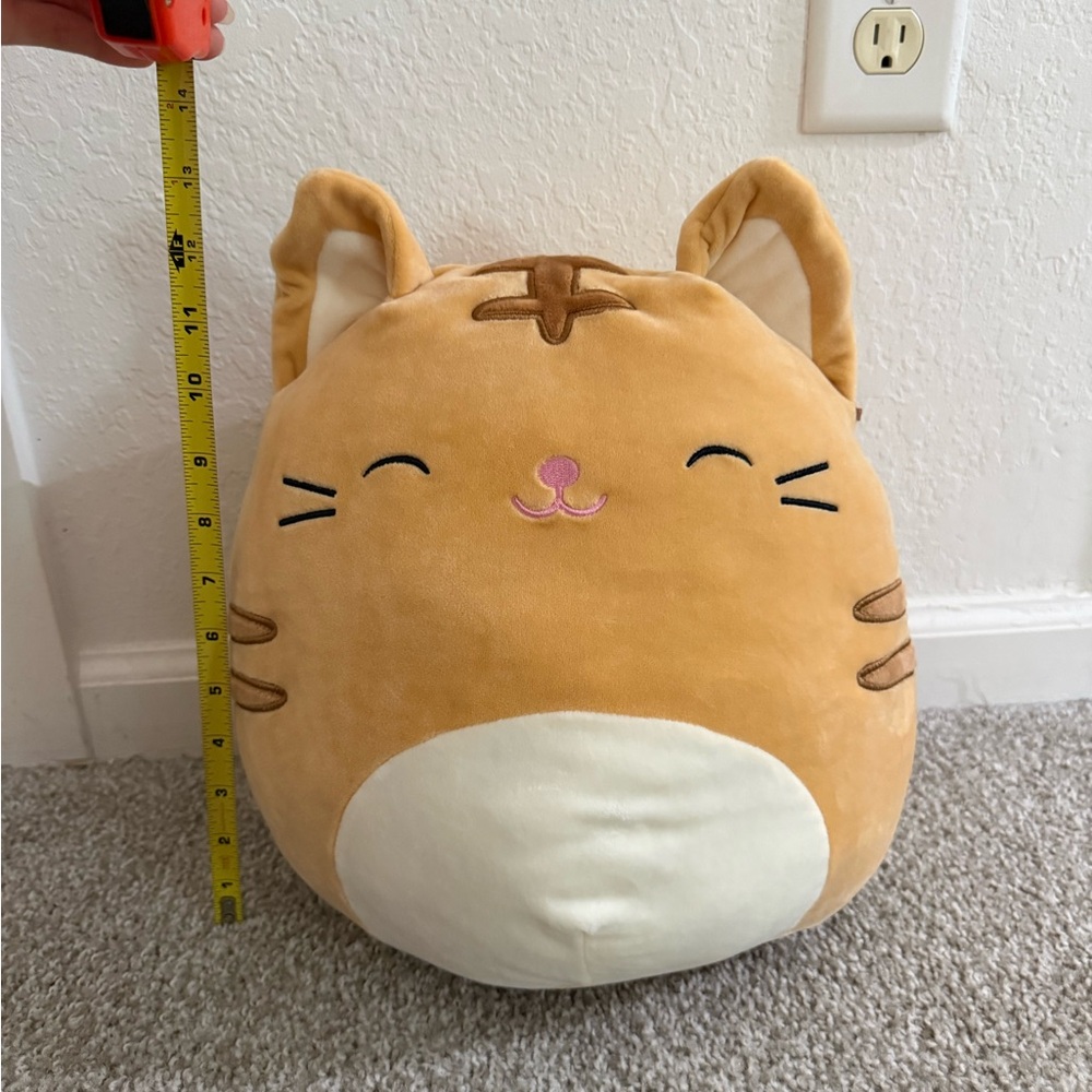 Nathan the Orange Cat Squishmallow - 12 inches
